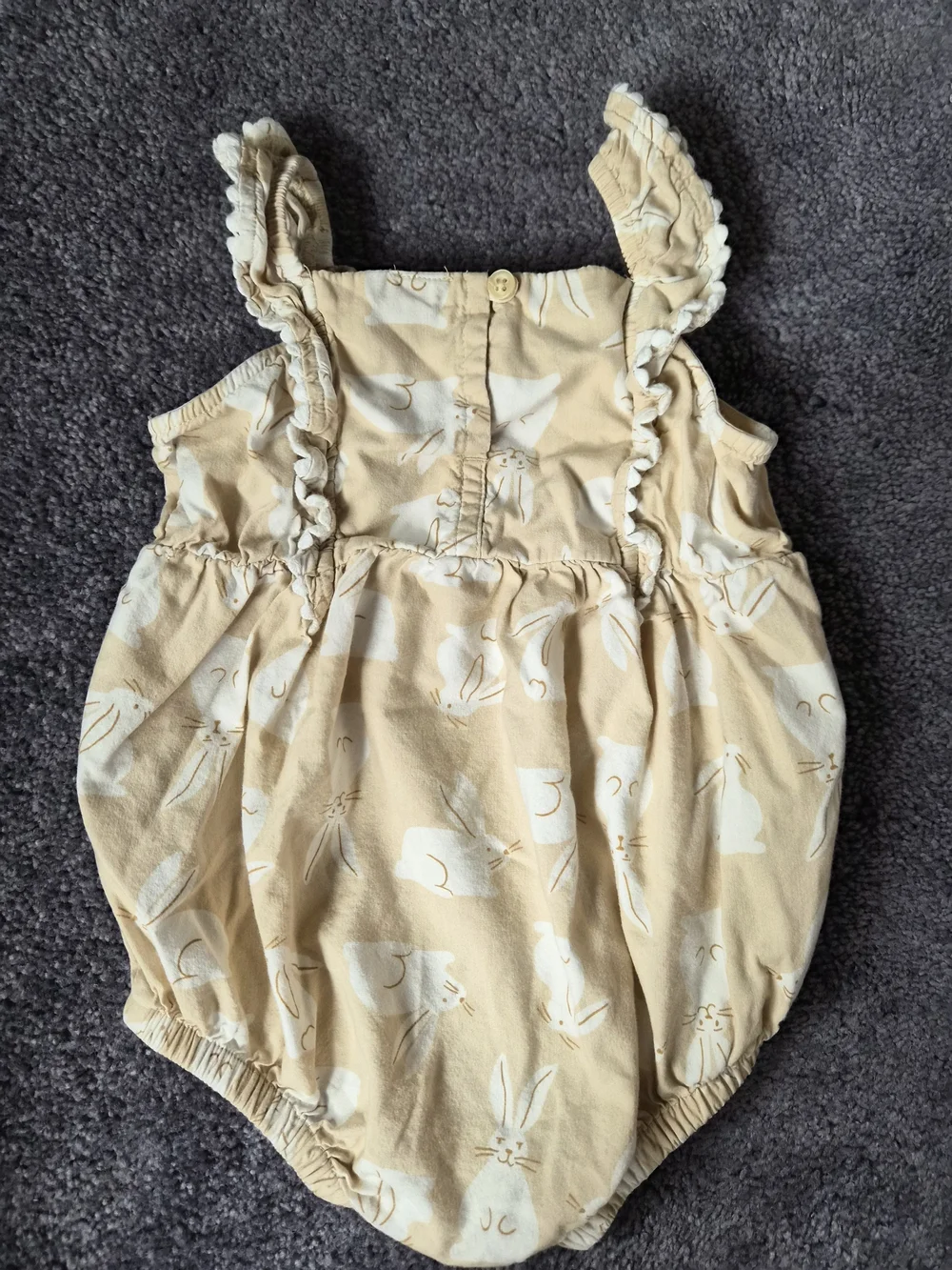 Old Navy Printed Ruffle-Trim One-Piece Romper